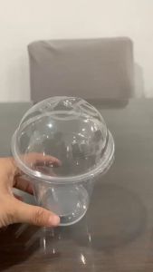 [50 pcs] Y-Cup 95mm 12 oz 16 oz 22 oz Y-Cup 95mm Cups Dome Flat Lid Disposable Milktea Lemonade Juice Matcha Coffee Cup