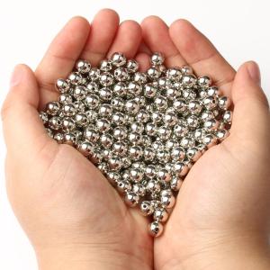 Hạt Cườm Tròn CCB 3-12mm Có Lỗ Hạt Cách Điệu Rời Dùng Làm Phụ Kiện Trang Sức Tự Làm Vòng Tay Vòng Cổ Bằng Acrylic