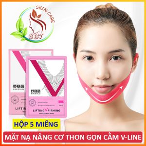 [CẰM V-LINE] Hộp Chứa 5 Miếng Mặt Nạ Cằm V-Line ESEENLO Chiết Xuất Từ Bột Yến Mạch Tảo Đỏ - Tạo Cằm Thon Gọn V-Line Nâng Cơ Săn Chắc Làm Giảm Mỡ Thừa Vùng Nọng Xóa Nếp Nhăn Chống Lão Hóa Da