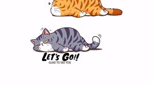 Decal  Mèo hoàng thượng cute ngủ quên lối về  trang trí xe laptop tivi tủ lạnh  ( set 3 mèo a5 )