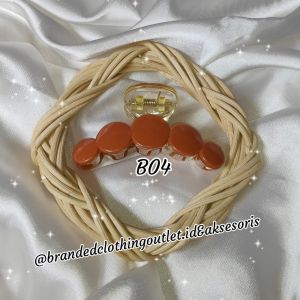 JEPIT RAMBUT BULAT TRANSPARAN 7CM / JEDAI LINGKAR BENING MODEL BARU / JEPIT RAMBUT KOREAN STYLE / TRANSPARENT ROUND HAIRCLAW / TR6317