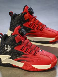 High Top Basketball Shoes for Men Running Sports Shoes Red Color Design Youth And Childrens Footwear Winter Running Shoes