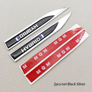 2Pcs 3D HYBRID Emblem Blade Car Side Fender Badge Trunk Decal Sticker For Toyota Honda Auto Styling Accessories