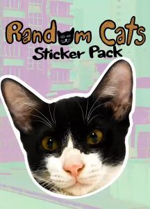 Random Cats sticker pack 10 pcs Vinyl stickers