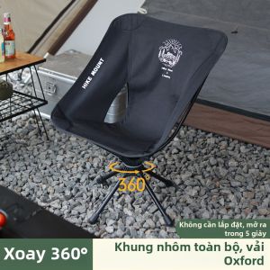 Ghế Ngồi Thư Giãn Gấp Gọn Chất Liệu Hợp Kim Nhôm Có Thể Xoay 360 Độ
