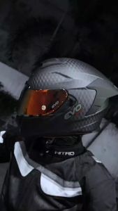 EVO GT PRO - Carbon Series Full Face Dual Visor With Free Clear lens