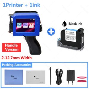 28 Languages 12.7mm Mini Portable Inkjet Printer Expiry Date Code Logo Batch Numbers Handheld ink Device with Grips Cartridge