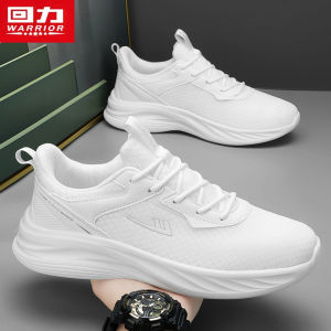 Giày Chạy Bộ Thể Thao Nam Mùa Đông Thoáng Khí Lưới Mới 2025 Giày Thể Thao Thường Ngày Cho Học Sinh Giày Bốt Cao Cổ Màu Trắng