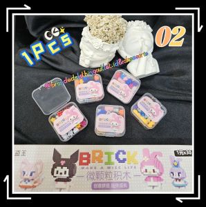 (1PCS) MAINAN LEGO BALOK SUSUN KECIL / MAINAN SUSUN BALOK KARAKTER SANRIO / PUZZLE BALOK MINI / CUTE MINI NANO BRICK BLOCK / BR7314
