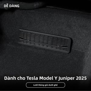 Tesla Model Y Juniper/Raunch 2025 Hàng Sau Cửa Gió Bảo Vệ Chống Tắc ABS Lỗ Thông Khí Dạng Lưới Tản Nhiệt Bảo Vệ Phụ Kiện