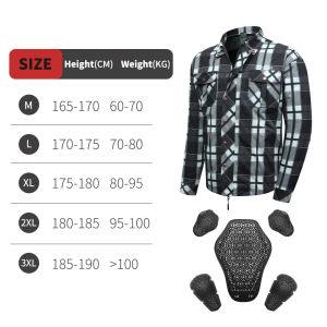 WOSAWE | WOSAWE Motorcycle Jacket Men Retro Four Season Motorcycle Checkered Shirt Leisure Long Sleeve Lapel Plaid Shirt