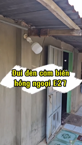 Đui đèn cảm biến chuyển động tự bật tắt E27 đuôi đèn xoáy cảm ứng chuyển động radar tiết kiệm điện