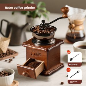 GIANXI | Portable Hand-Crank Coffee Grinder Set