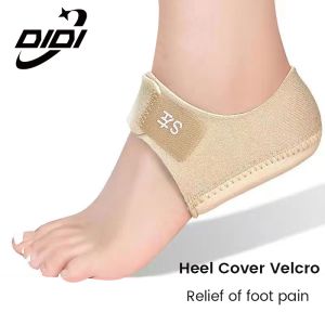 DIDI 1 Pair Heel Cushions Gel Feet Skin Care Socks Heel Cups Pads Protectors Plantar Fasciitis Inserts Support Pain Relief Repair Heel Cover