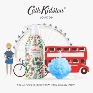 Cath Kidston | Gel Tắm Kiểm Soát Lỗ Chân Lông Dưỡng Ẩm Làm Mát Da Hương Thơm Dài Lâu
