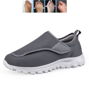 SUPERLI Elderly Walking Shoes Men Orthopedics Wide Feet Swollen Shoes Thumb Eversion Adjusting Soft Comfortable Diabetic Shoe Women Walking Shoes