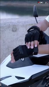 ZDK Z5 Găng Tay Xe Máy Có Gù Bao Tay Hở Ngón Lái Xe Đi Phượt Chống Trượt Bảo Vệ Tay