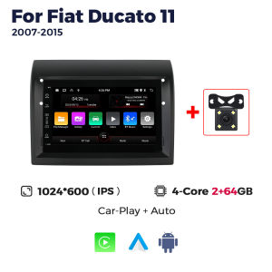 MEKEDE Android 15 2+64GB For Fiat Ducato 2007-2015 Wireless CarPlay Auto Car Radio GPS Multimedia Player BT DSP Stereo Head Unit