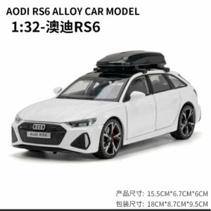 Skala 1:24 Audi Sedan RS6 Diecast Audi RS6 Mobil Mainan Model Mobil Paduan