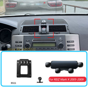 Car Phone Holder For Toyota REIZ Mark X 2005-2009 Gravity Stand Mount Support Horizontal GPS Mobile Bracket Accessories