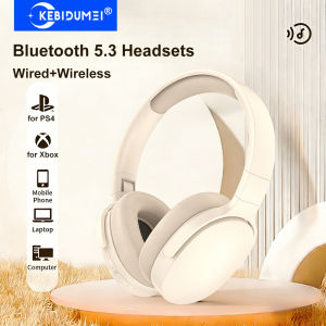 Kebidumei | KEBIDUMEI Bluetooth 5.3 Headsets Gaming Headphones Dual Mode TWS Wireless Earphones Foldable Noise Reduction Music Headsets