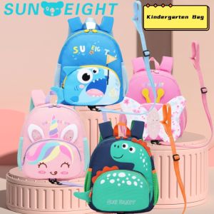 SUN EIGHT Túi Dễ Thương Hoạt Hình Mẫu Giáo Ba Lô Giảm Tải Đeo Vai Ba Lô Thoáng Khí Cho Bé Trai Và Bé Gái Mini 2 Đến 6 Tuổi Túi Sang Trọng
