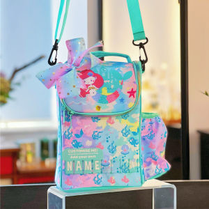 Cartoon Lunch Bag Student Outdoor Picnic Thermal Insulation Portable Lunch Box Bag Crossbody Bag Freshness Maintaining Belt