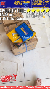 AMERICAN TOOL Impact Deep Socket 1/2" 128mm SET 8 10 12 14 mm + Flexible Swivel Extension Xtra Long