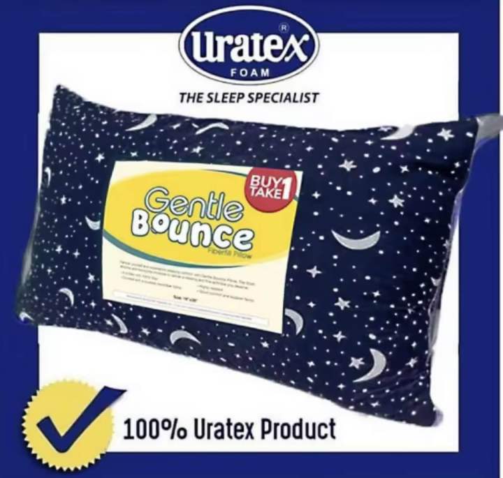 ( BUY 1 TAKE 1) URATEX GENTLE BOUNCE PILLOW（18×28）best seller Lazada PH