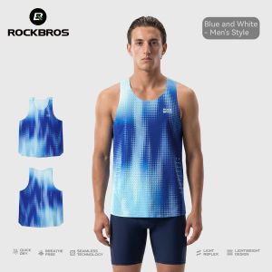 RockBros | ROCKBROS Outdoor Running Vest Breathable Lightweight Racing Marathon Sleeveless Top for Men Women Quick‑Dry Bike Sports Jersey
