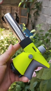 Newest model 10 years with not bad butane gas burner lighters blow blue torch gun flame gun torch butane mapp suplete set jet handheld tools and equipment gear accessories outdoor for Welding Barbecue Picnic Camping Does not contain butane gas