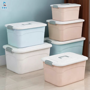 Plastic Storage Box with Lid For Toys And Clothes
