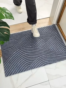 Entrance Door Mat Anti-Slip Floor Mat Dust Away Welcome Mat PVC Wire Loop Foot Mat Entry Carpet