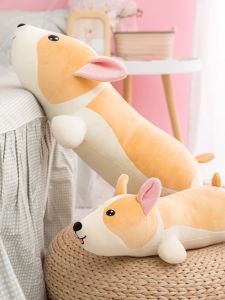 Búp Bê Chó Corgi Mềm Mại Ban Đầu Bằng Vải PP Cho Người Lớn Chơi Đùa Đồ Chơi Gối Ngủ Trên Giường Đồ Chơi Chó Bằng Vải PP Nguyên Bản