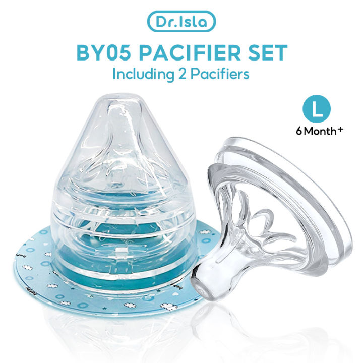 Dr.Isla Dot Nipple Peristaltic Leher lebar BY05 Dot Bayi Botol Susu Botol Bayi Silicone Milk Nipple Untuk Botol Susu Anak Standar for Natural New Wide-caliber Nipple Stok Fast Bpa Free PK Mumystation