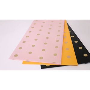 (20 LEMBAR) Kertas Buket Bunga Polkadot Twotone Flower Wrapping Paper Cellophane KB11