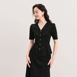 Koradior | Comfortable Casual V-Neck Knit Top