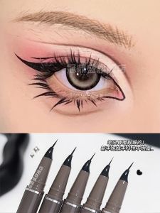 Mực Kẻ Mắt Siêu Mịn Chống Thấm Nước Chống Mồ Hôi Lâu Trôi Dành Cho Người Mới Bắt Đầu Kẻ Mắt Dưới Màu Đen Nâu