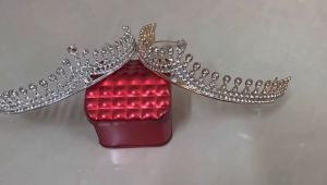 Rhinestone Queen zircon Crown Women Headpiece Ornaments Wedding Party