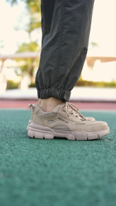 Cowhide Safety Shoes for Men Steel Toe Cap Duty Work Boots Low Cut Breathable Boots