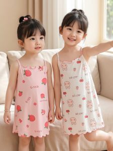 Ice Silk Thin Sweet Girls Nightgown