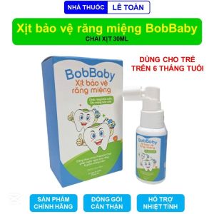 BobBaby xịt bảo vệ răng miệng chai 30ml giúp giảm mảng bám sâu răng cho trẻ