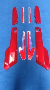 dàn áo xe win100Ốp sườn xe honda win100 màu đỏ đời 96 tem mưa