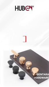 HUBEN TK-84 TARIKAN KNOB ALUMINIUM LACI MEJA LEMARI KABINET PINTU HANDLE BLACK GOLD HITAM EMAS