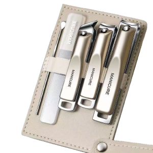 Nail Clippers Set 5-in-1 Stainless Steel Manicure Set and Nail Care Kit Portable Manicure Kit with Storage Bag