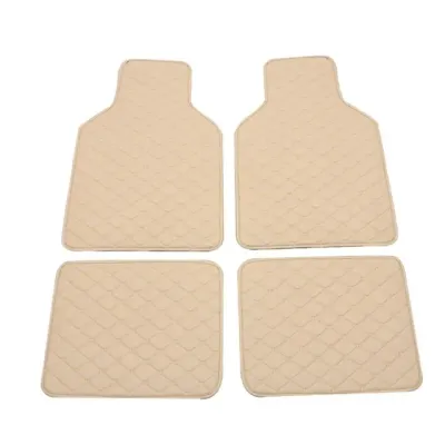 Bộ 4 Thảm Lót Sàn Xe Hơi Đa Năng Chất Liệu Da PU Cao Cấp Bảo Vệ Chân Phù Hợp Cho Xe Hơi Xe Tải SUV - Thảm Trước Và Sau