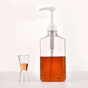 1600ml Sugar Press Bottle Plastic Hand Pressed Sugar Bottle Liquid Dispenser Syrup Dispenser