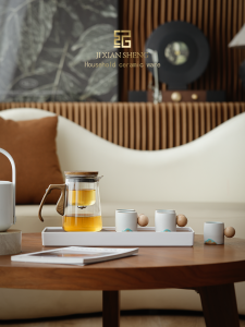 JIXIANSHENG | Elegant Easy-use Glass Magnetic Kung Fu Tea Set