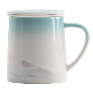 SANXUN | Tea Infusing Ceramic Mug with Lid