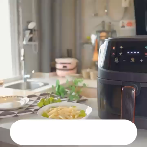 DIMAN หม้อทอดไร้น้ํามัน รุ่นใหม่ Air Fryer 8 ลิตร หม้ออบลมร้อน 2400W หน้าจอสัมผัสขนาดใหญ่ เมนูอัจฉริยะ 8 แบบ ไม่จําเป็นต้องพลิกอาหารความเร็วสูง ใช้งานง่าย การนัดหมายอัจฉริยะ หน้าต่างกระจก ทอดไก่ได้ทั้งตัว หม้อทอด